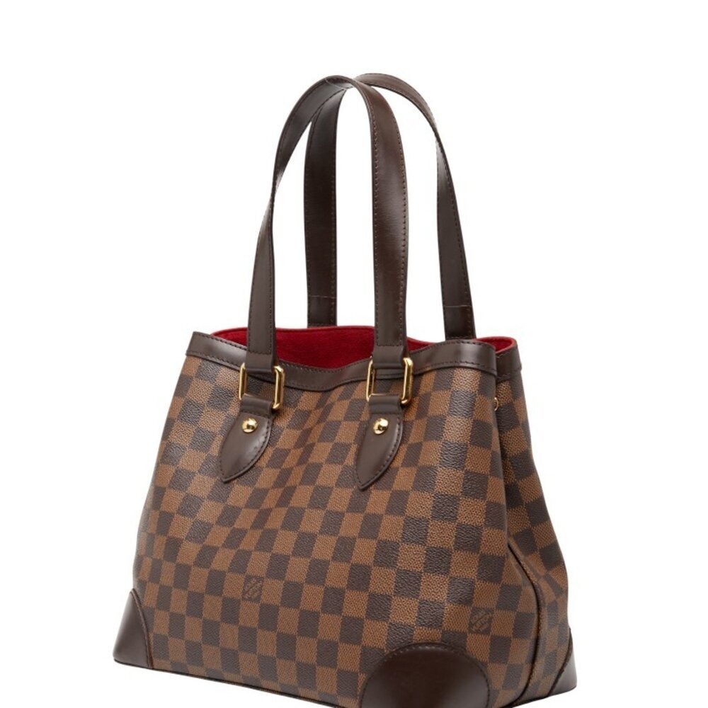 LOUIS VUITTON Brown Damier Leather Tote Bag - Picture 2 of 12